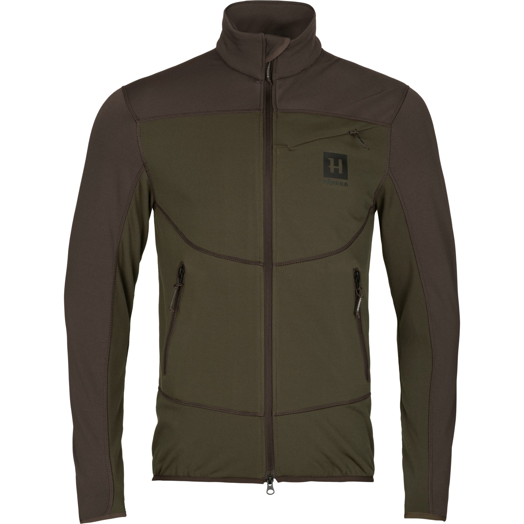 ФЛИСОВАЯ КУРТКА HÄRKILA OLAF WILLOW GREEN/SHADOW GREY