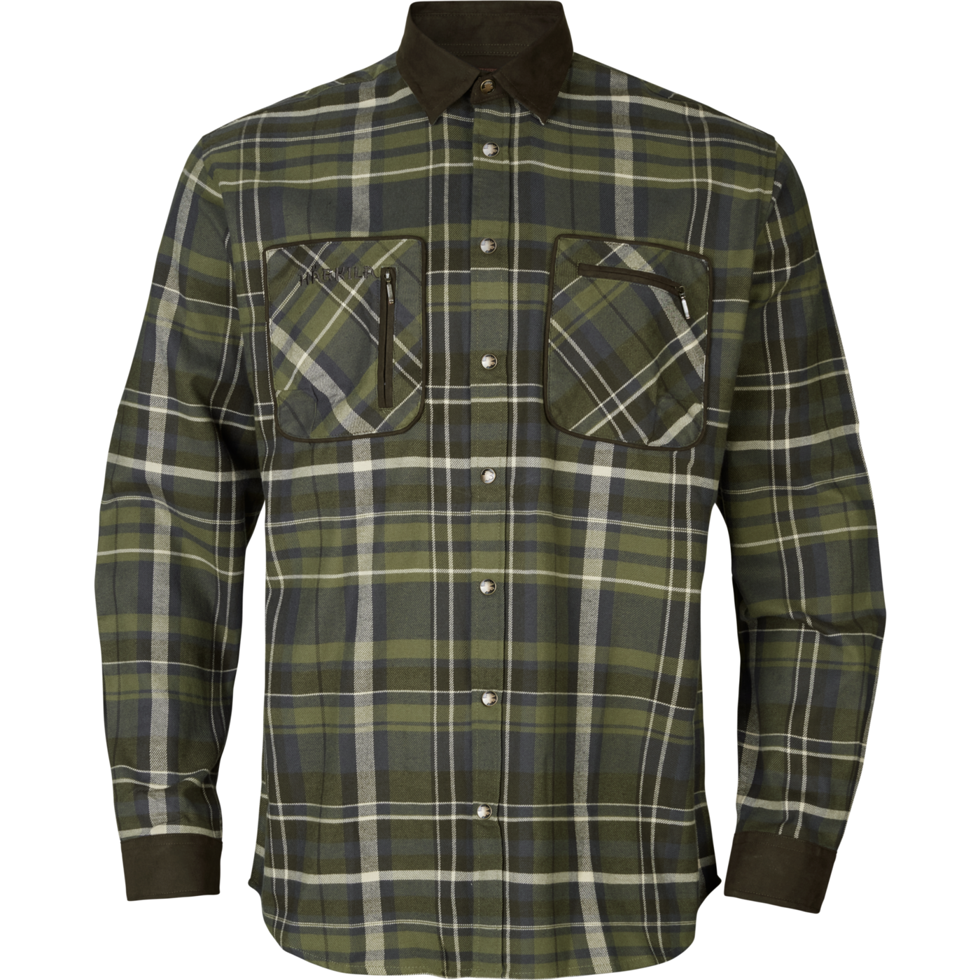 РУБАШКА HÄRKILA PAJALA OLIVE CHECK