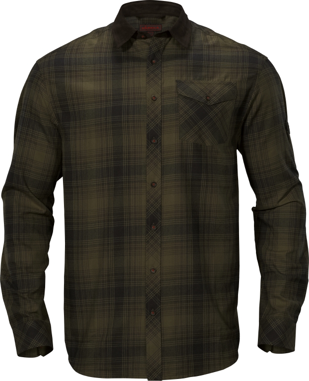 ФЛАНЕЛЕВАЯ РУБАШКА HÄRKILA DRIVEN HUNT LIGHT TEAK CHECK