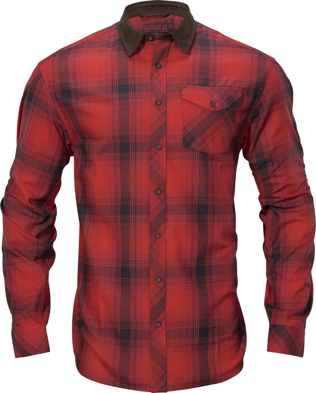 ФЛАНЕЛЕВАЯ РУБАШКА HÄRKILA DRIVEN HUNT RED/BLACK CHECK