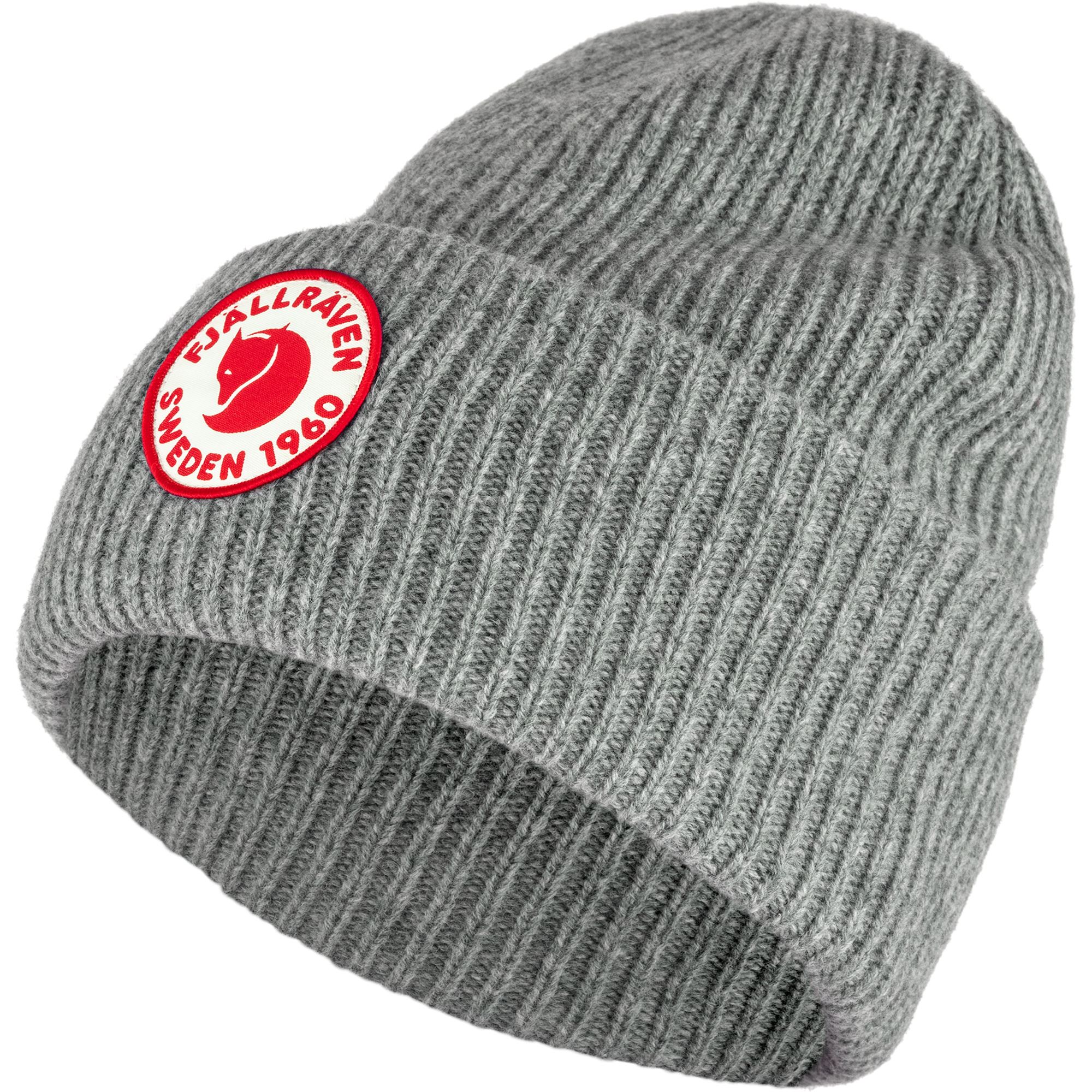 FJÄLLRÄVEN 1960 LOGO HAT ШЕРСТЯНАЯ ШАПКА GREY