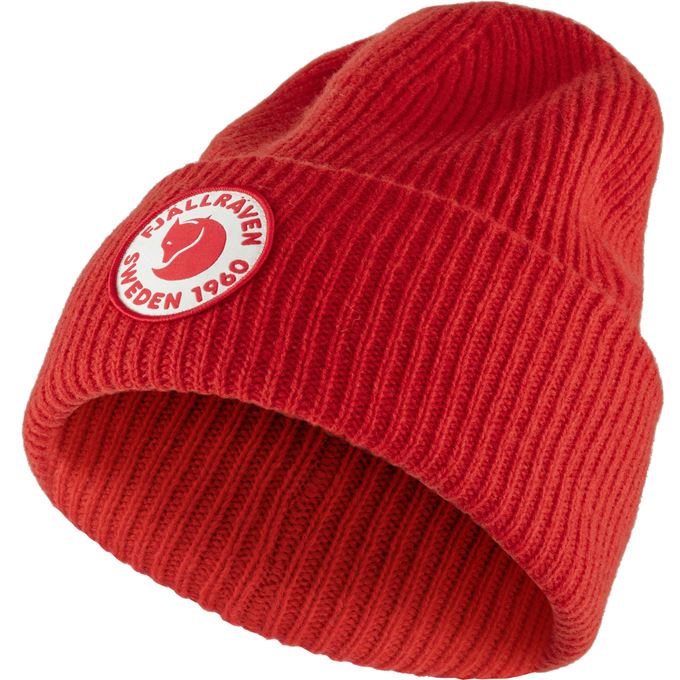FJÄLLRÄVEN 1960 LOGO HAT ШЕРСТЯНАЯ ШАПКА TRUE RED