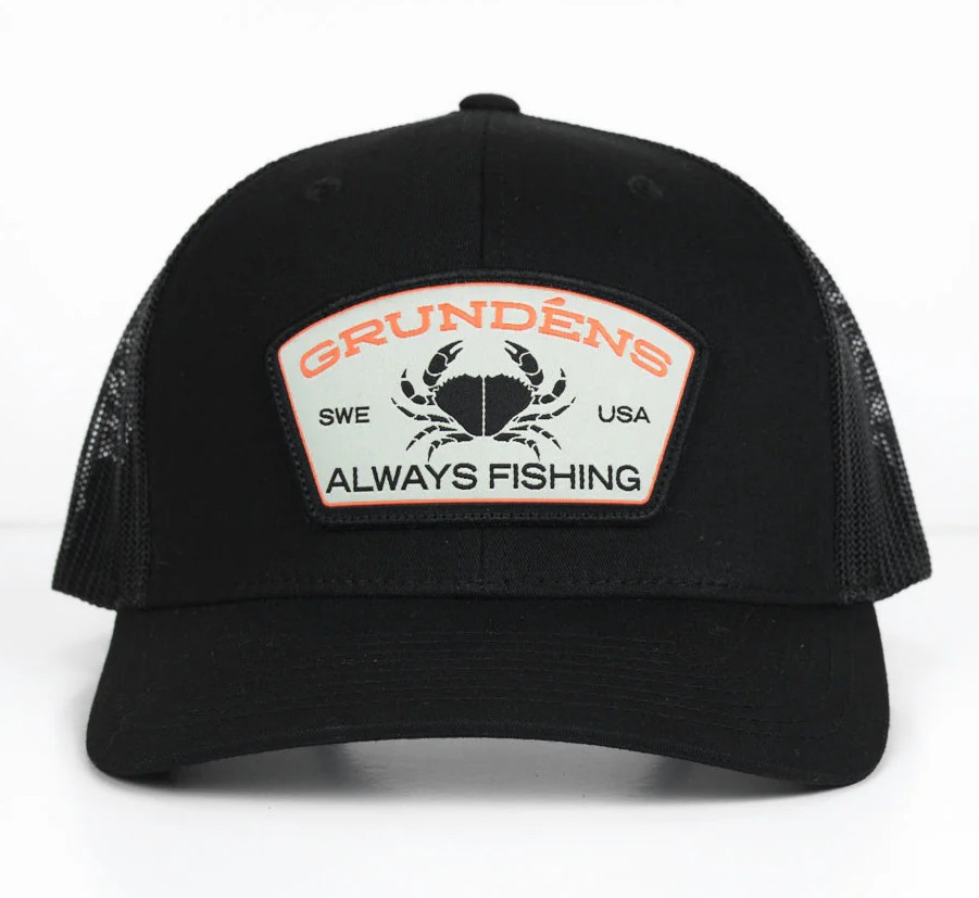 БЕЙСБОЛКА GRUNDENS ALWAYS FISHING TRUCKER BLACK