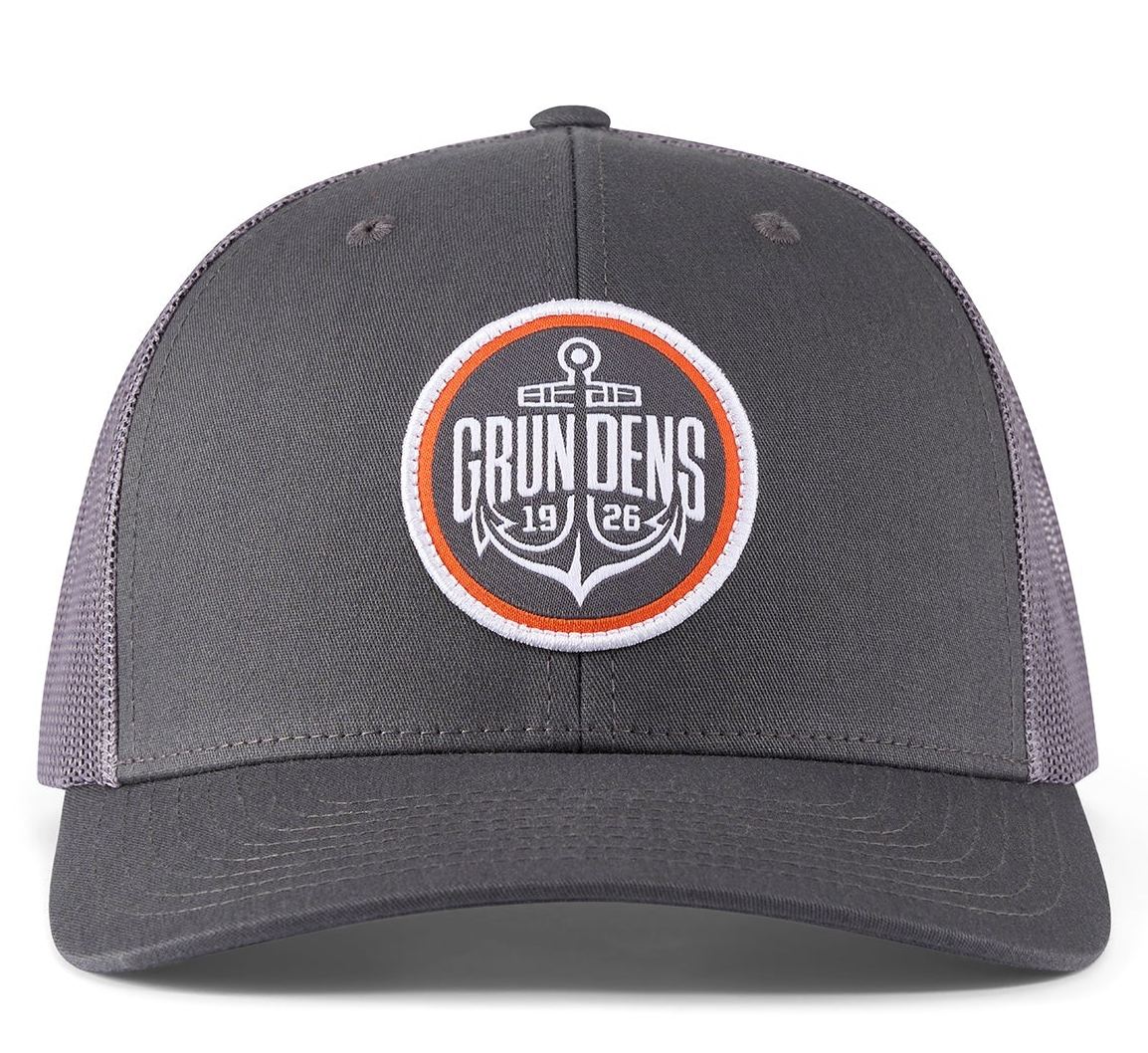 БЕЙСБОЛКА GRUNDENS LOGO ANCHOR TRUCKER CHARCOAL