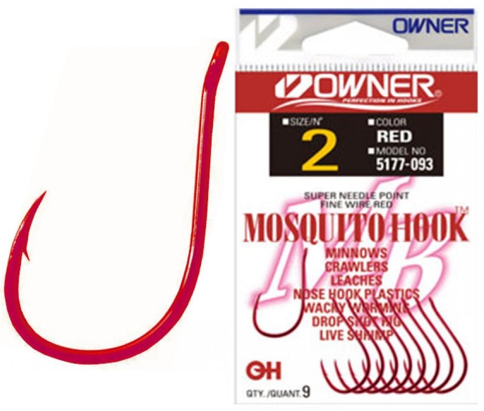 OWNER 5177 MOSQUITO HOOK RED