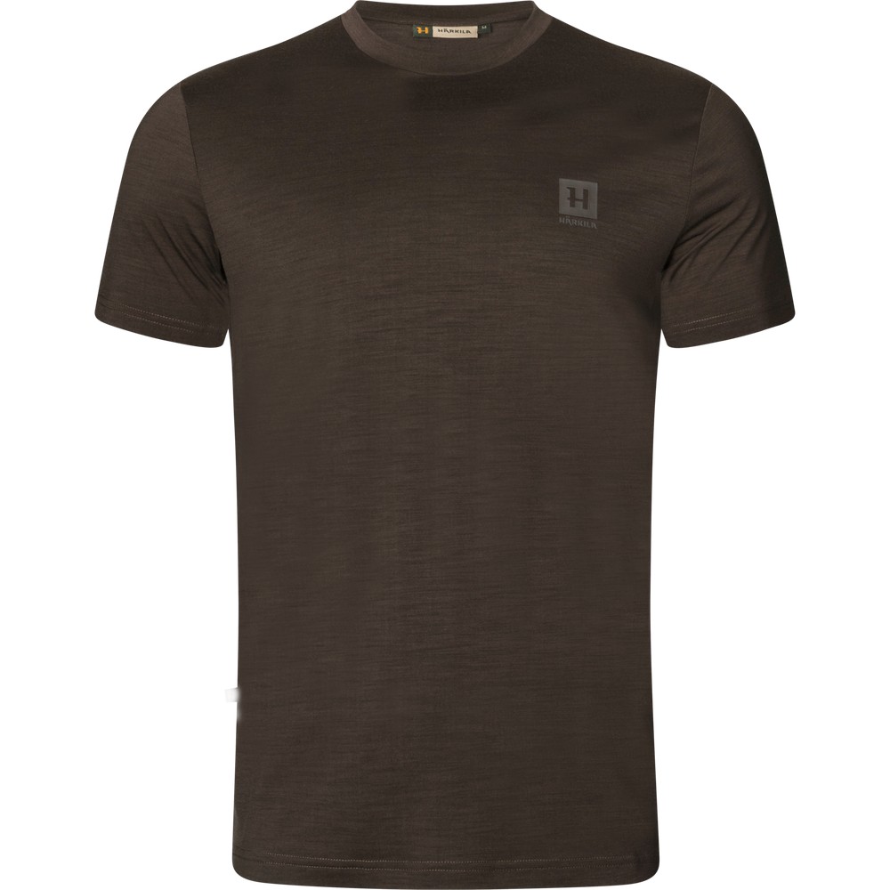 ТЕРМОФУТБОЛКА HÄRKILA BASE ALL SEASON S/S SHADOW BROWN