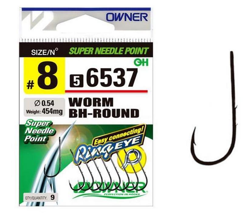 КРЮЧОК OWNER 56537 WORM BH-ROUND HOOK