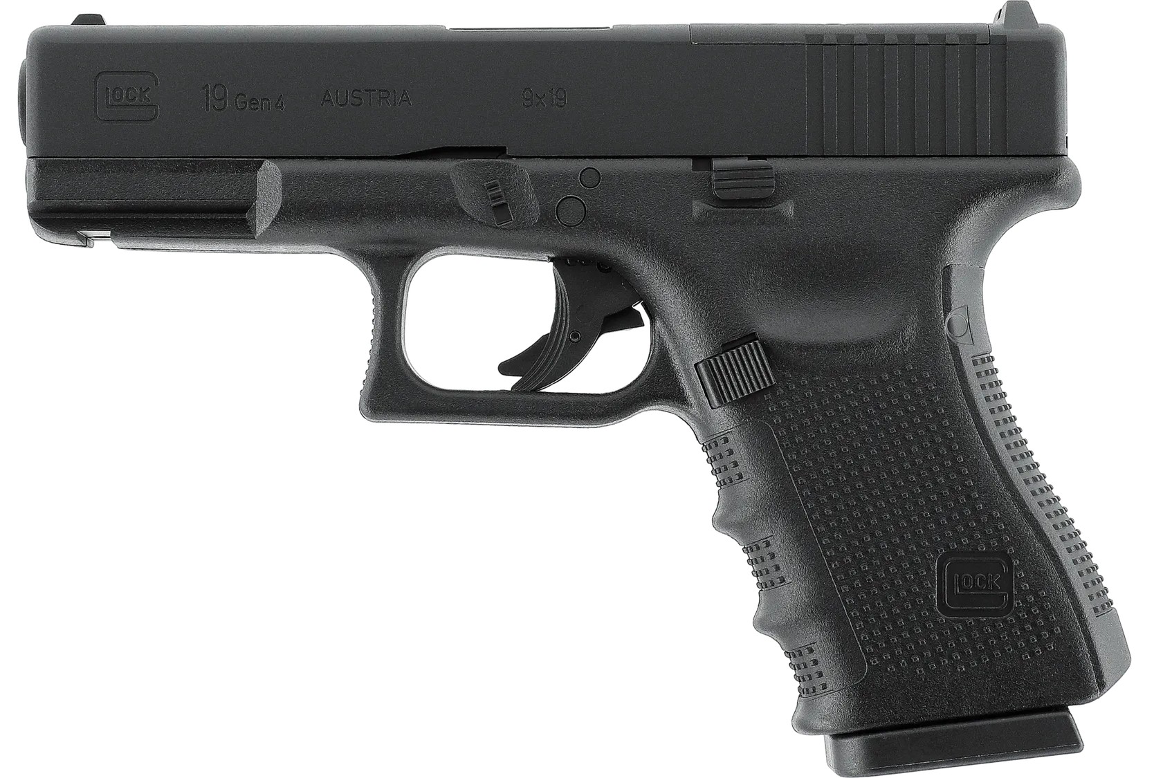 ПНЕВМАТИЧЕСКИЙ ПИСТОЛЕТ GLOCK 19 GEN4 MOS 