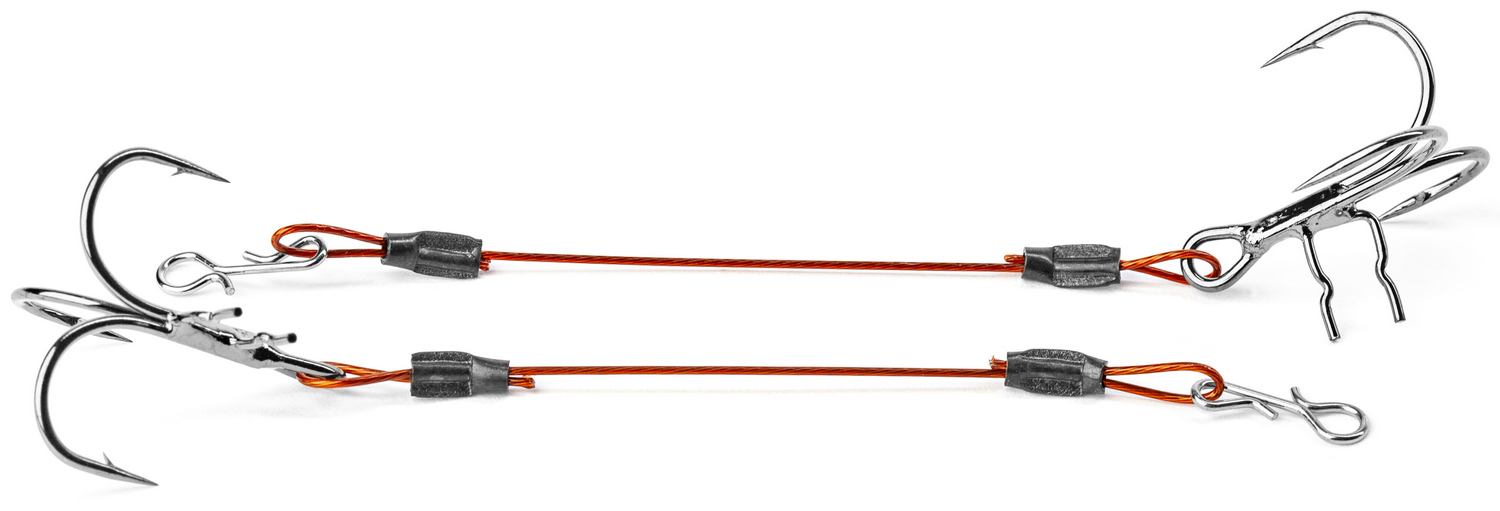ASSERI LEADER WITH TREBLE HOOK 10 CM 2 PCS