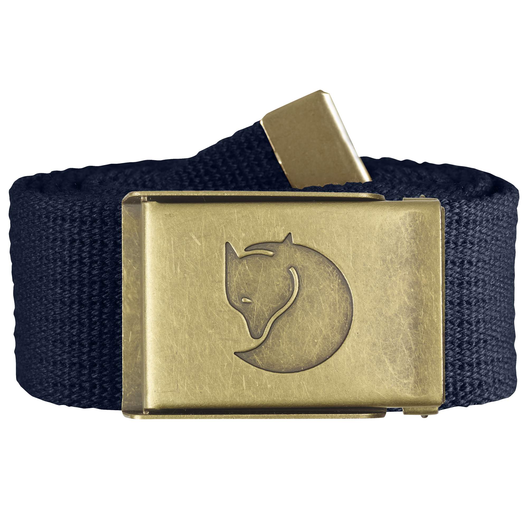 РЕМЕНЬ FJÄLLRÄVEN CANVAS BRASS 4 CM DARK NAVY