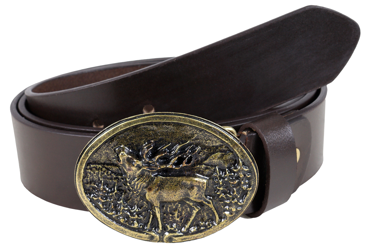 РЕМЕНЬ AKAH LEATHER BELT STAG