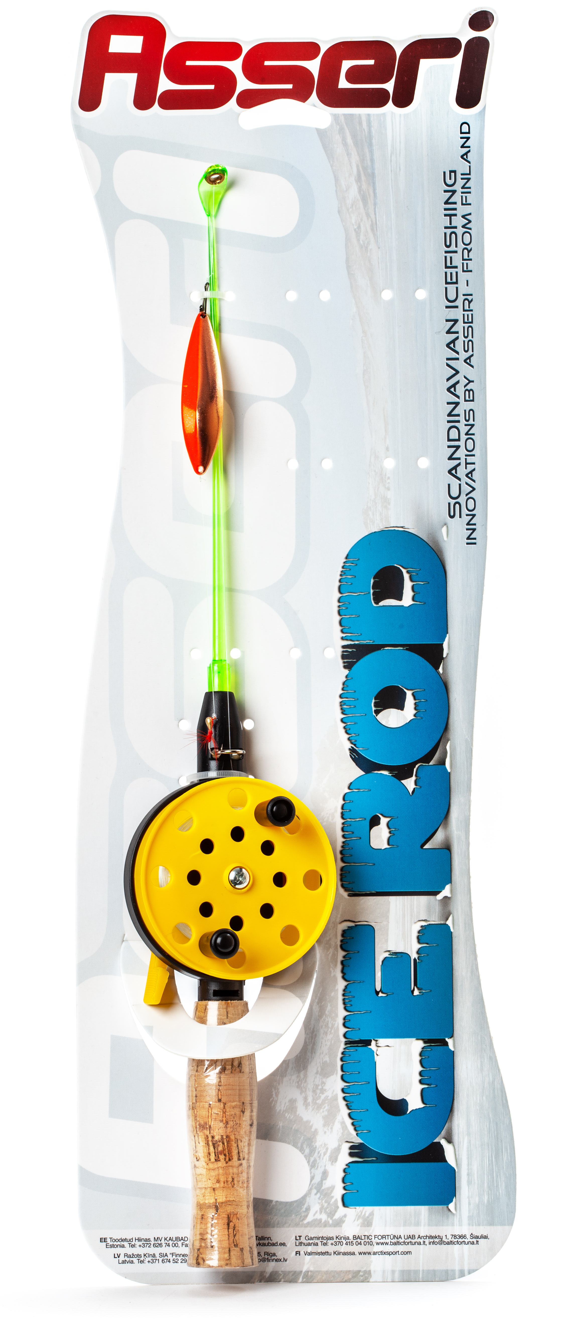 ASSERI KIANTA ICE ROD SET WITH WINTER LURE AND FLY