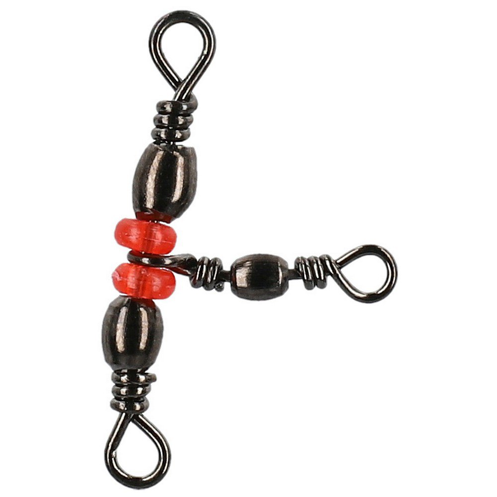 MIKADO TRIPLE BARREL SWIVEL WITH BEADS 12x14 5 PCS