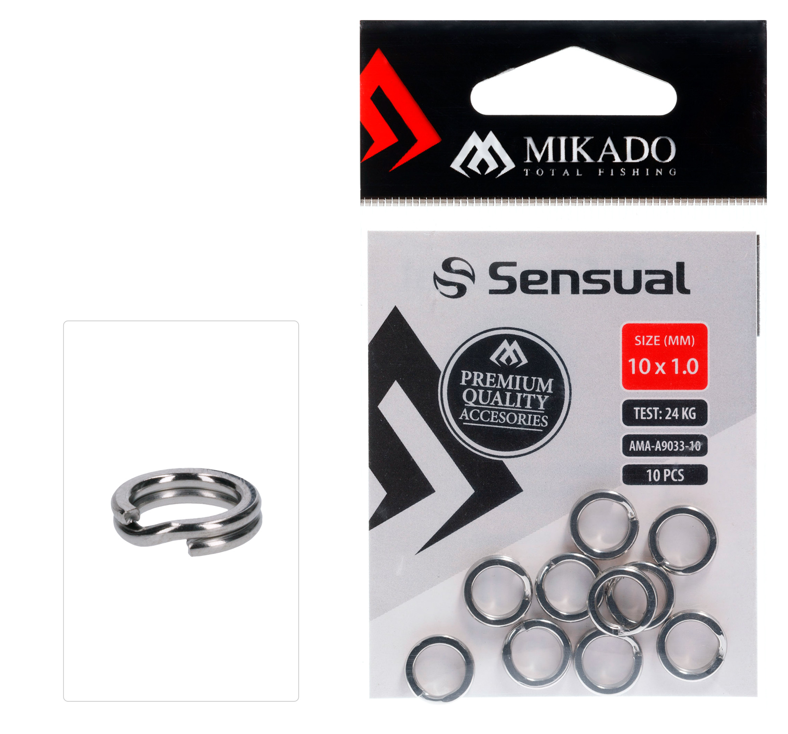 MIKADO SPLIT RING STRONG 10 PCS