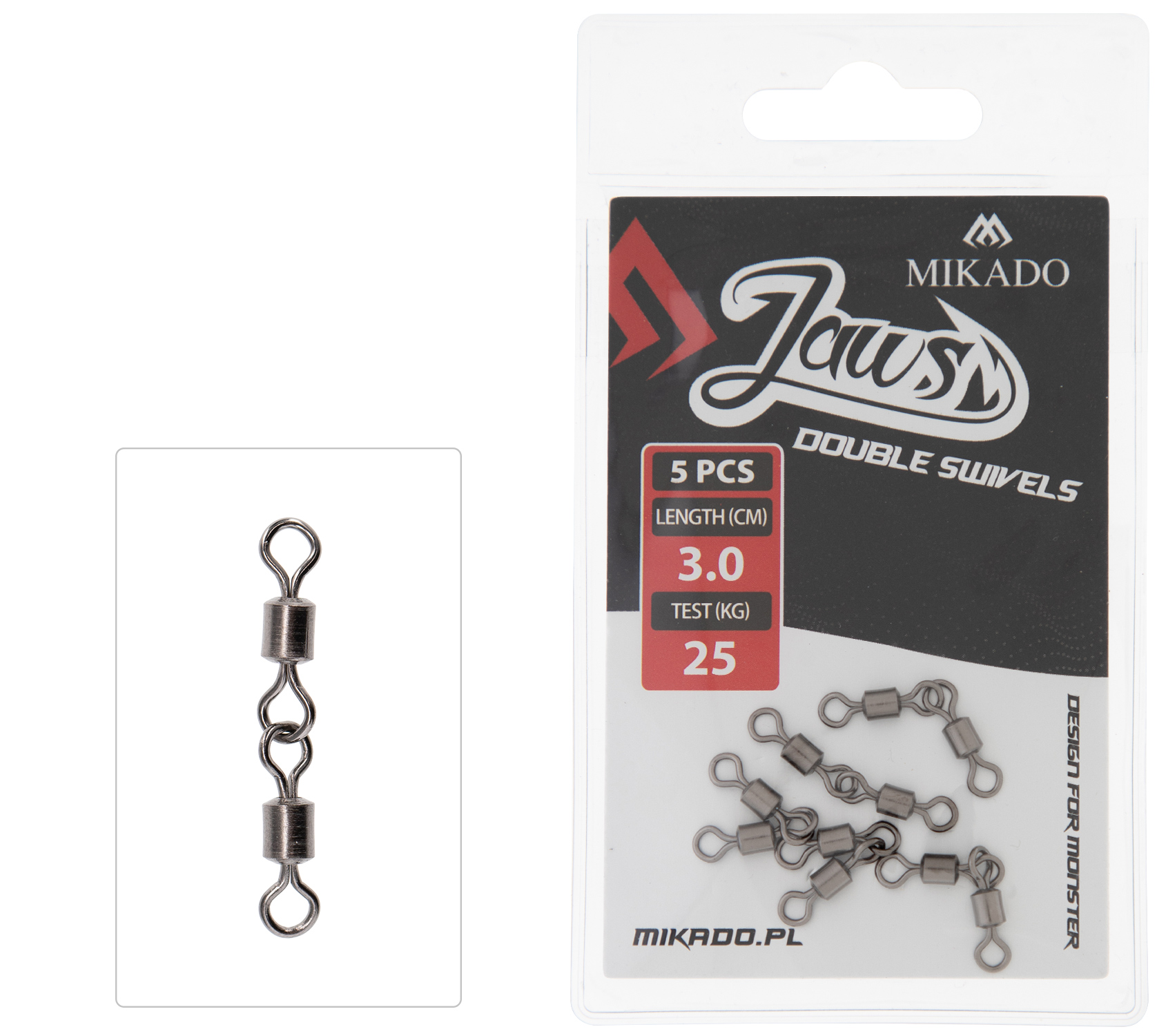MIKADO JAWS DOUBLE SWIVELS 5 PCS
