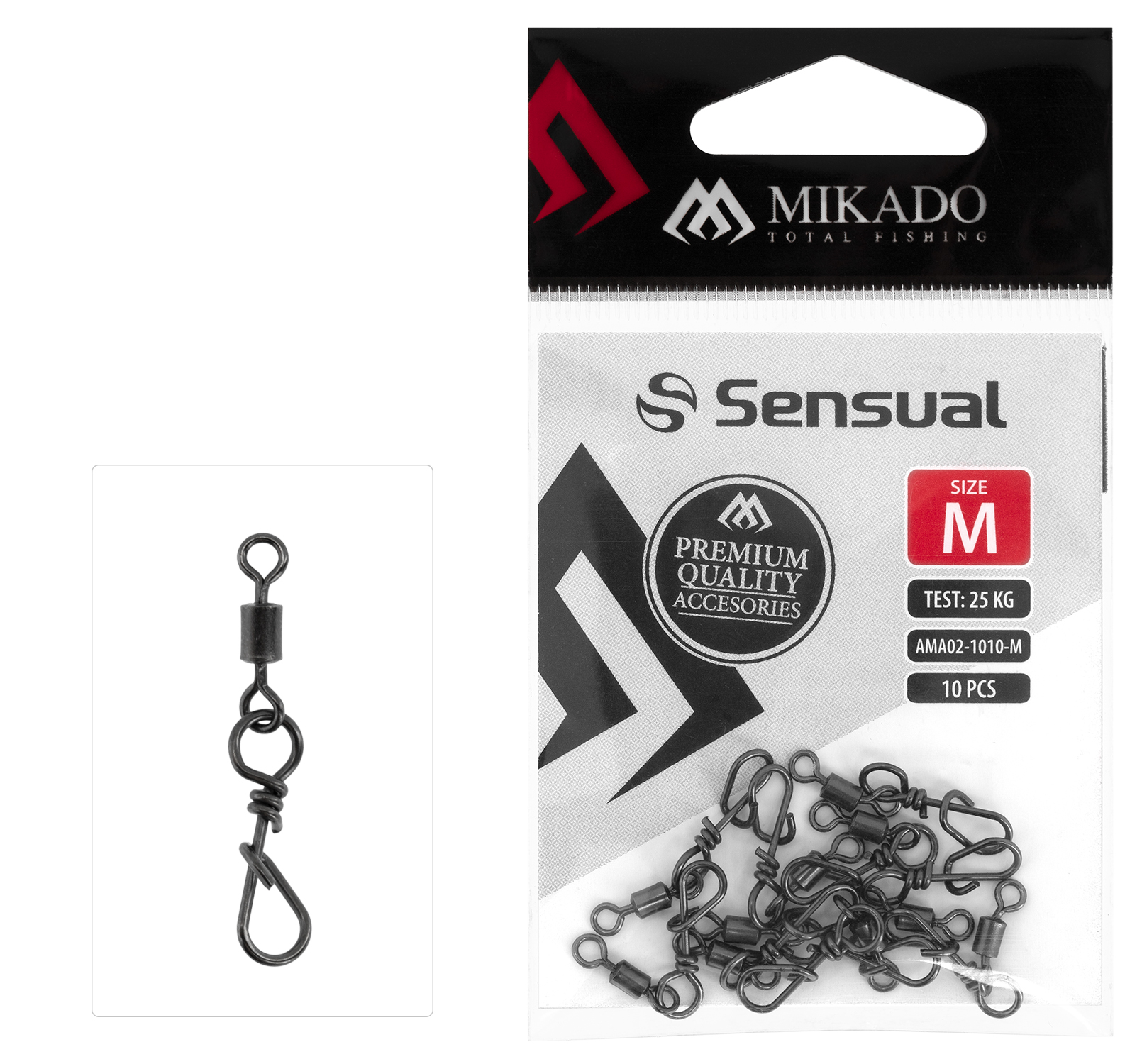 MIKADO SNAP WITH SWIVEL 10 PCS