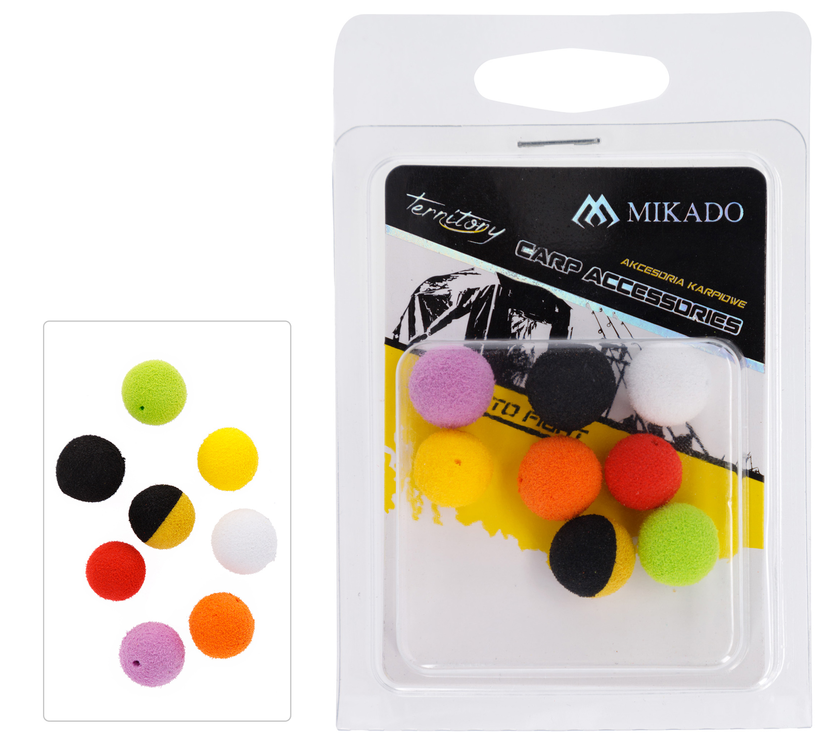 MIKADO POP UP EVA FOAM BALL 12 MM MIX 8 PCS