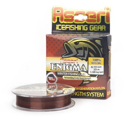 ASSERI ENIGMA MONOFILE RED+BLACK 25 M