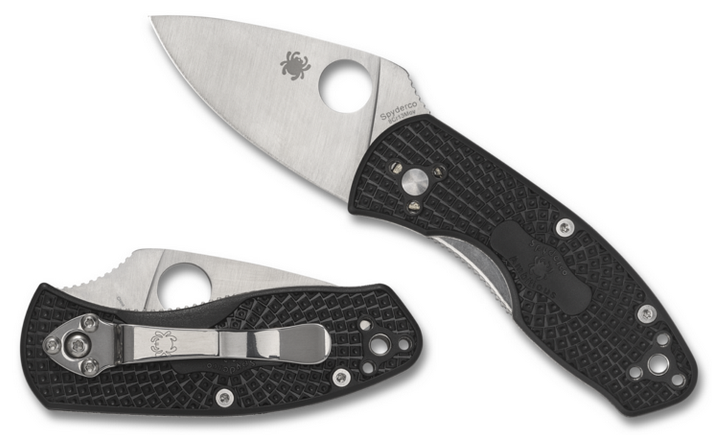 SPYDERCO AMBITIOUS LIGHTWEIGHT PLAINEDGE FOLDING KNIFE