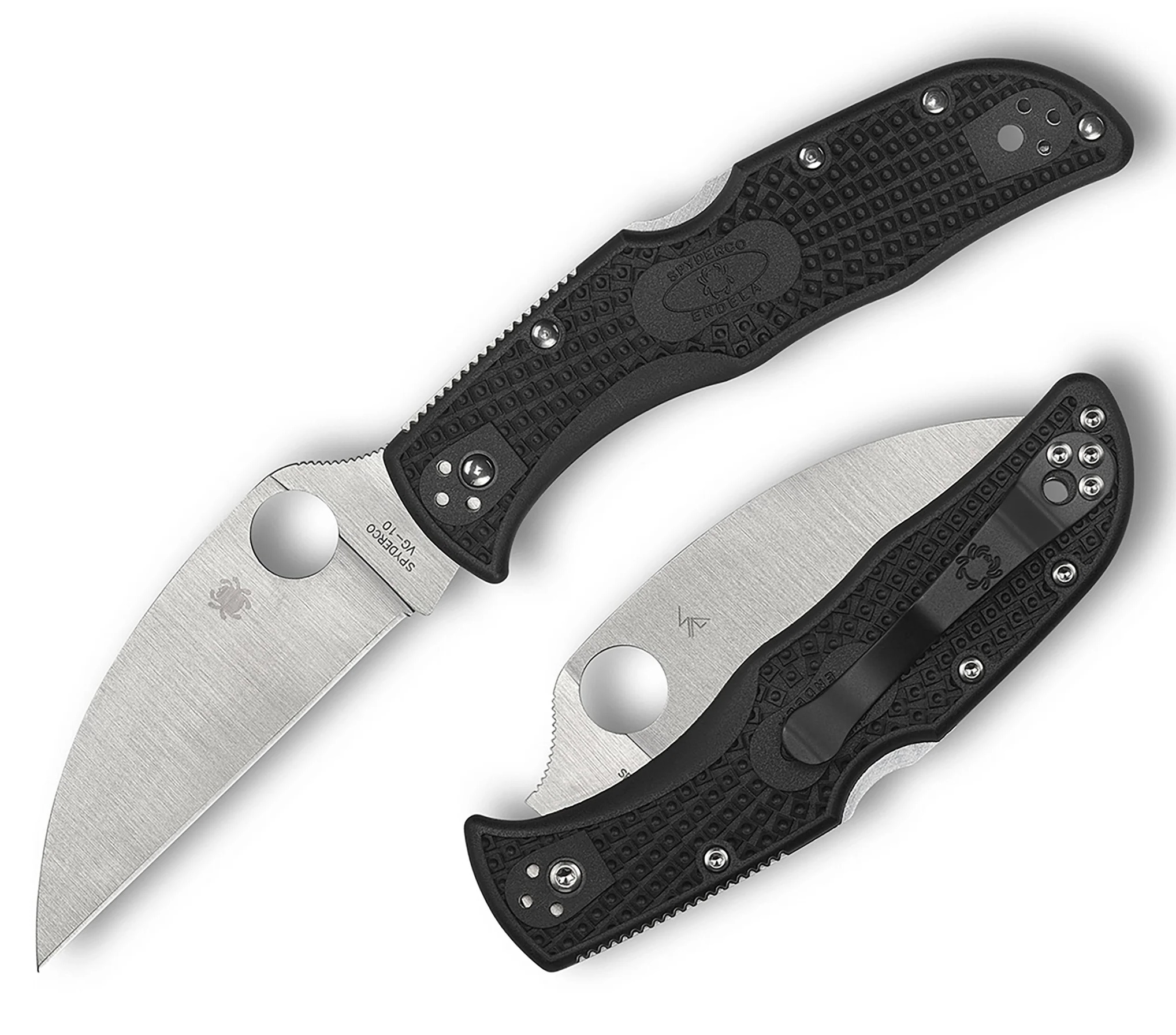 SPYDERCO ENDELA LIGHTWEIGHT WHARNCLIFFE PLAINEDGE BLACK FOLDING KNIFE