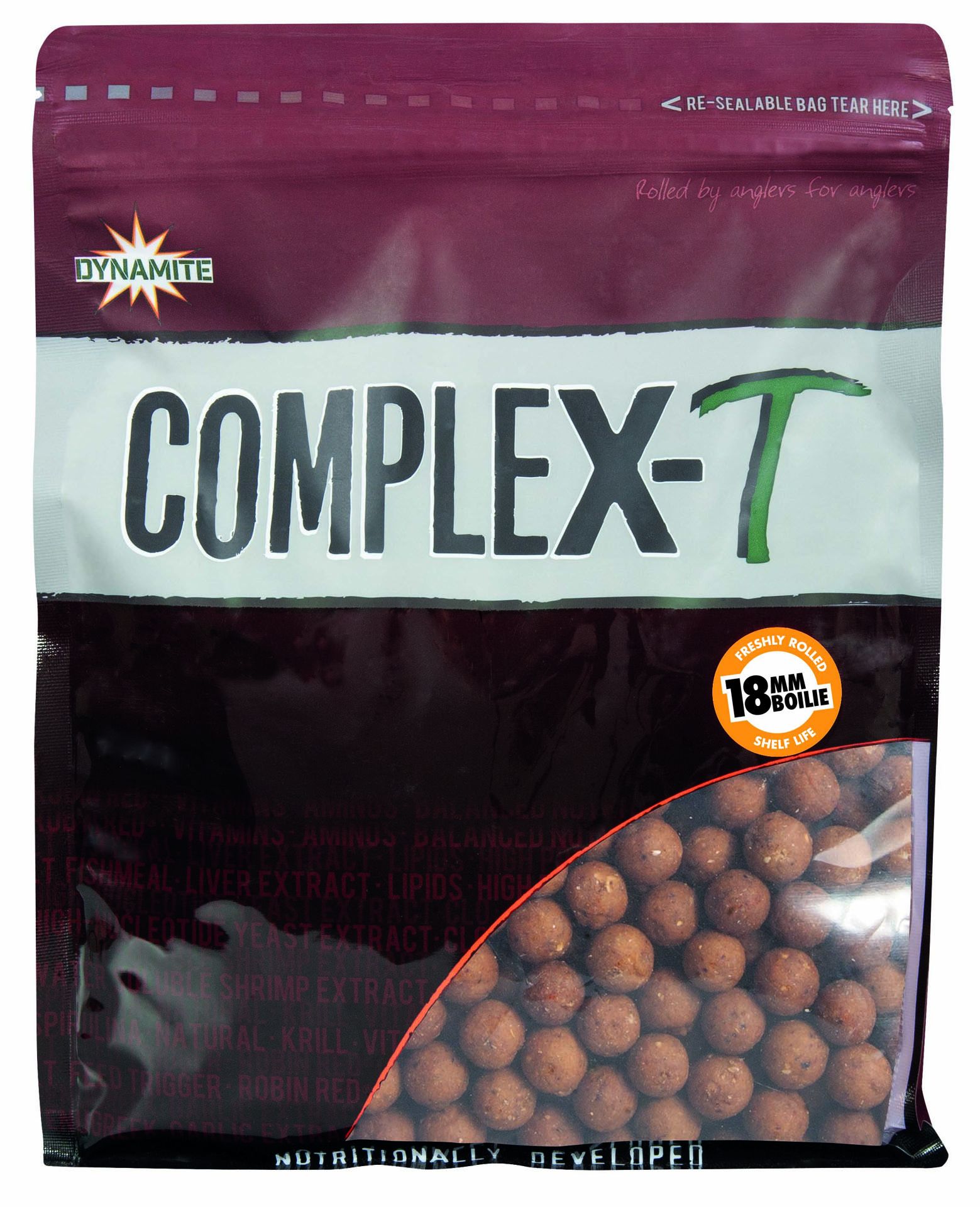 DYNAMITE BAITS COMPLEX-T BOILIES 18 MM 1 KG
