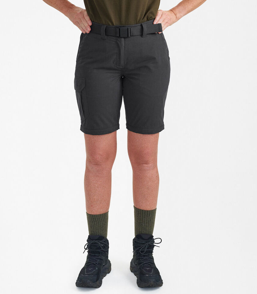 DEERHUNTER LADY SLOGEN ZIP-OFF TROUSERS BLACK INK