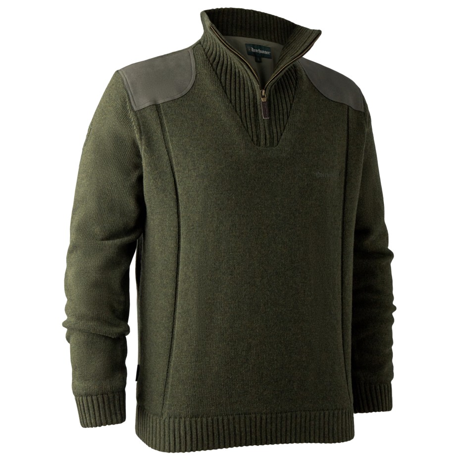 ДЖЕМПЕР DEERHUNTER CARLISLE KNIT W/STORMLINER GREEN MELANGE