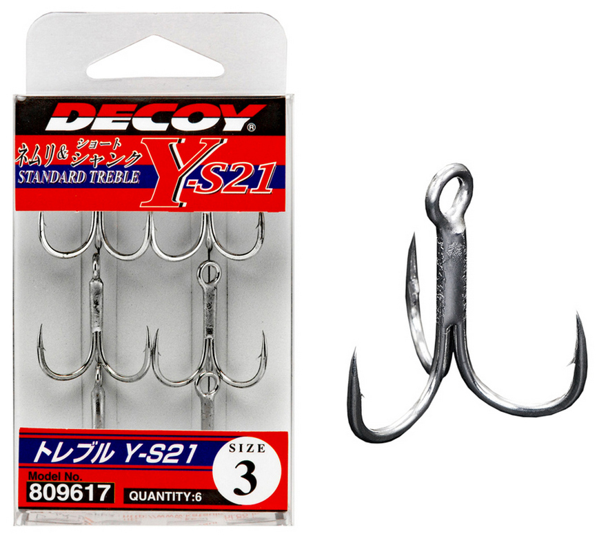 DECOY Y-S21 TREBLE HOOK