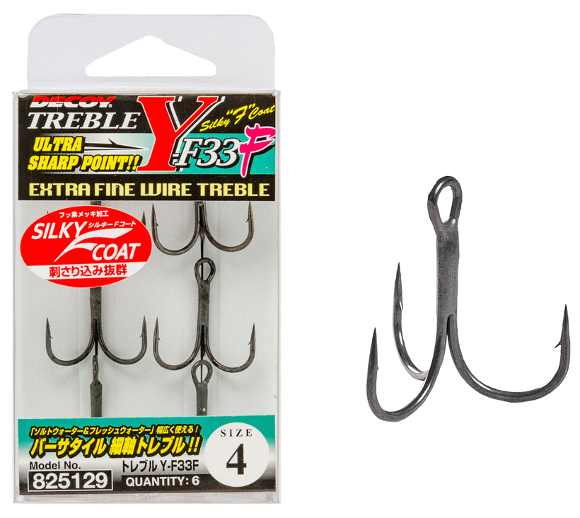 DECOY Y-F33F TREBLE HOOK
