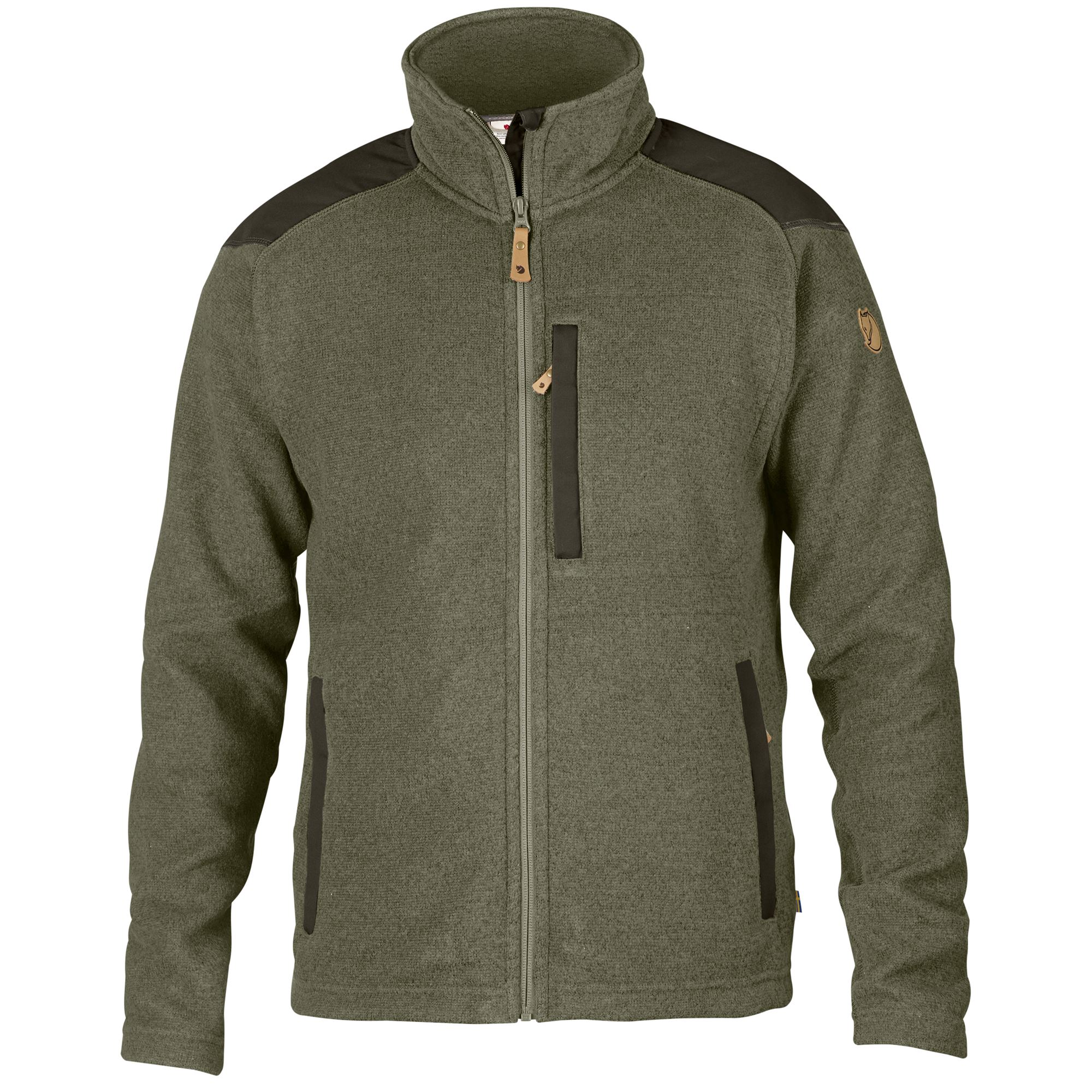 FJÄLLRÄVEN BUCK FLEECE M МУЖСКАЯ ФЛИСОВАЯ КУРТКА LAUREL GREEN DEEP FOREST