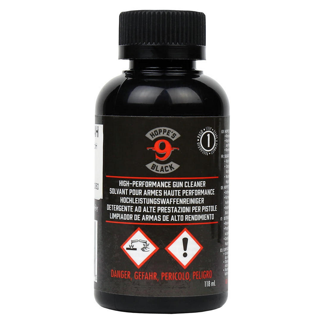 ОРУЖЕЙНАЯ СМАЗКА HOPPES NO 9 BLACK HIGH PERFOMANCE GUN CLEANER STEP 1