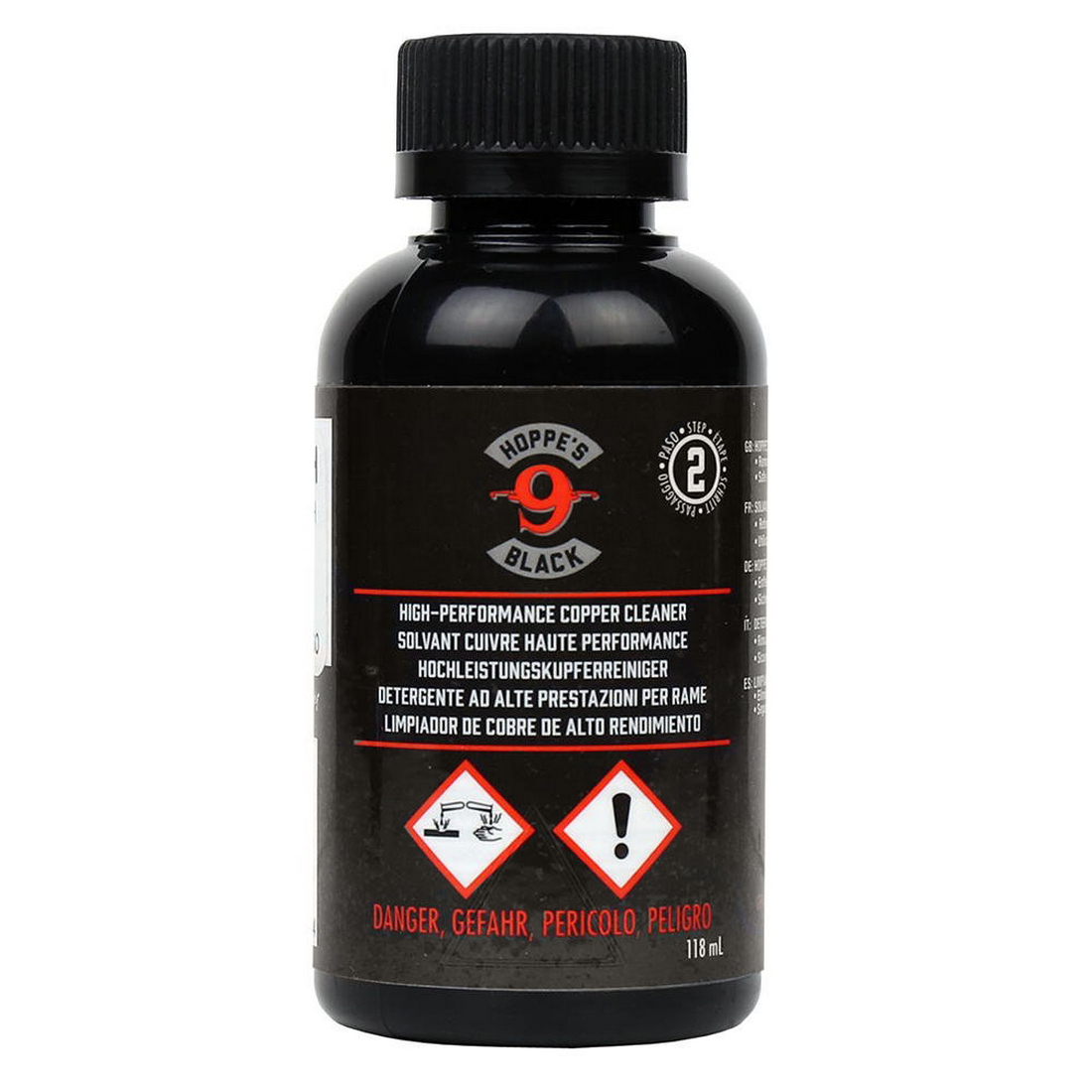 ОРУЖЕЙНАЯ СМАЗКА HOPPES NO 9 BLACK HIGH PERFOMANCE COPPER CLEANER STEP 2