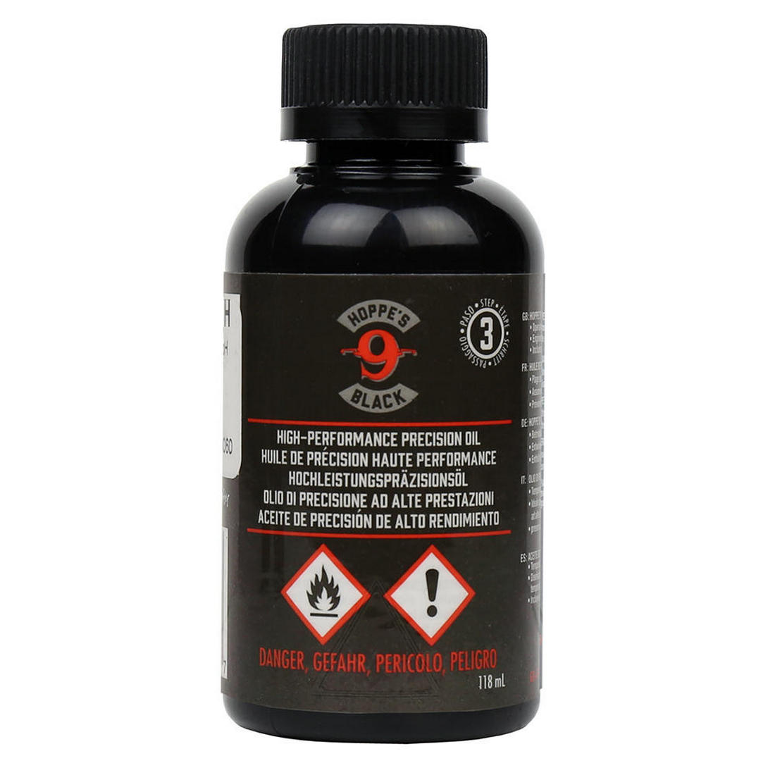 ОРУЖЕЙНАЯ СМАЗКА HOPPES NO 9 BLACK HIGH PERFOMANCE PRECISION OIL STEP 3