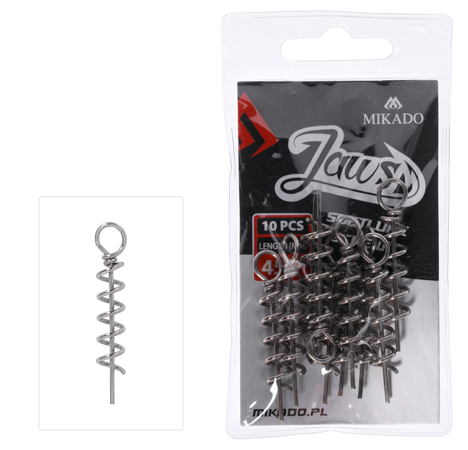 MIKADO SCREW FOR SOFT LURES 26/4 MM 10 PCS