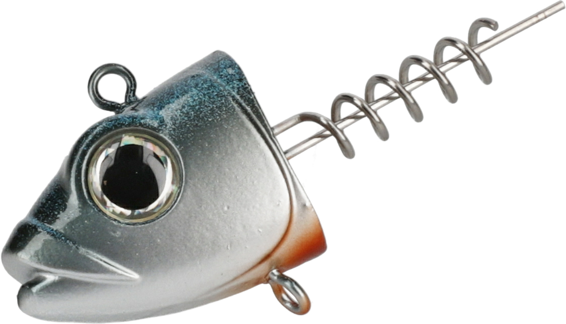 MIKADO JAWS VERTICAL SCREW FOR SOFT LURES BLUE ROACH 2 PCS