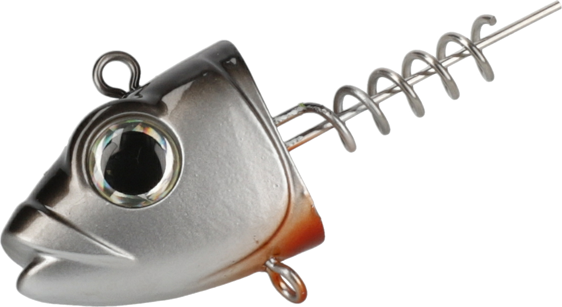 MIKADO JAWS VERTICAL SCREW FOR SOFT LURES NATURAL ROACH 2 PCS