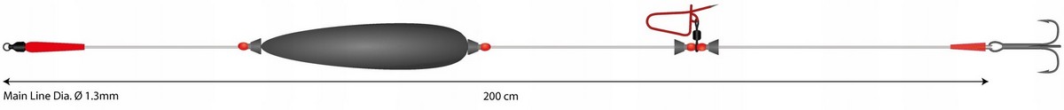 MIKADO AIDJUSTABLE COMBI RIG RATTLE 200 CM 10 G