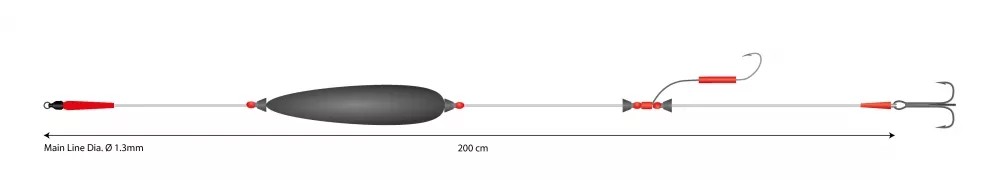 MIKADO BIG BAIT READY RIG 200 CM 20 G