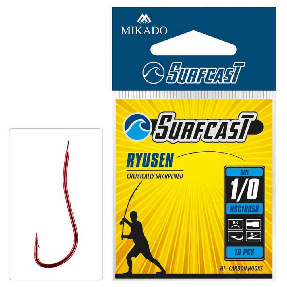 MICADO SURFCAST RYUSEN HOOK RED 10 PCS