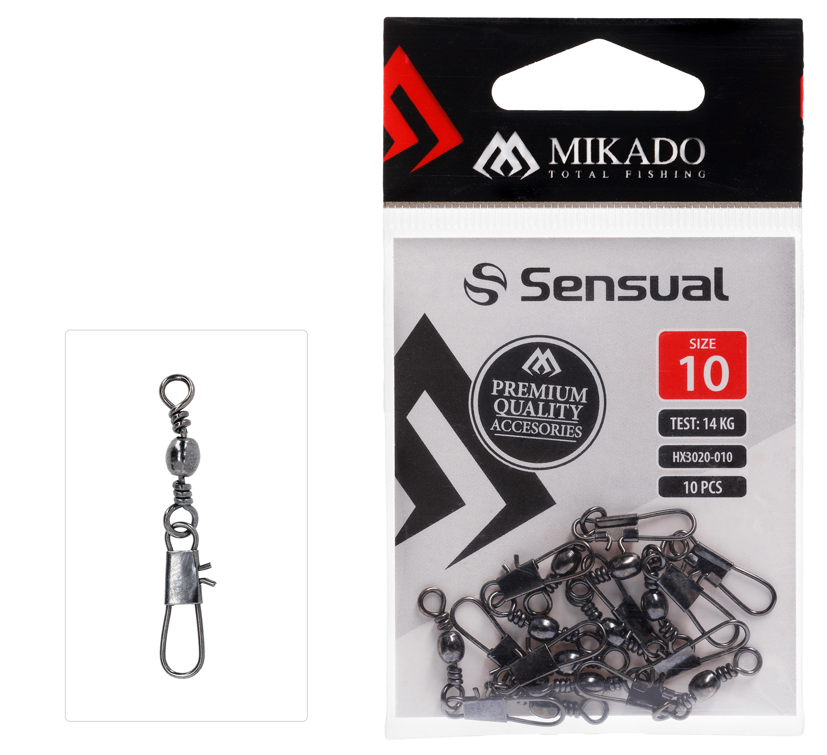 ВЕРТЛЮЖОК БОЧОНОК С ЗАСТЁЖКОЙ MIKADO HX3020 10 ШТ