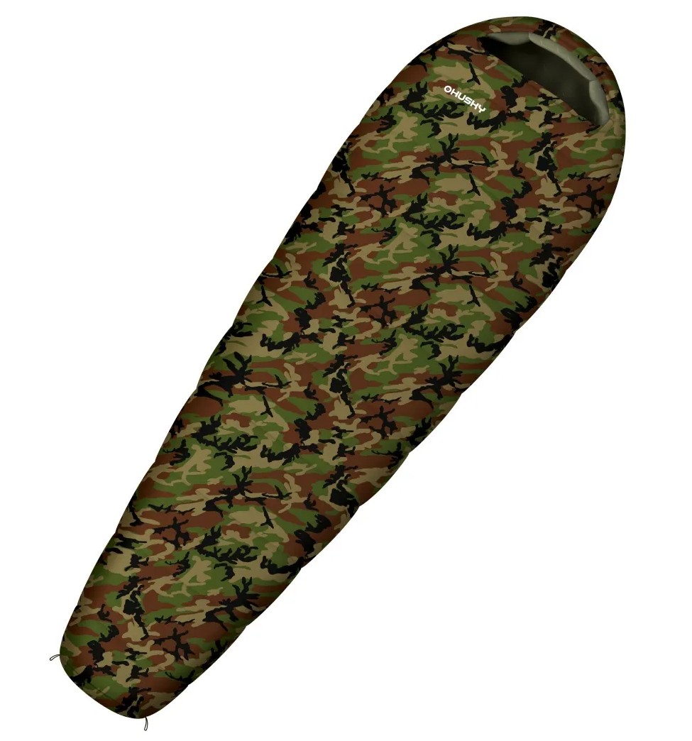 СПАЛЬНЫЙ МЕШОК HUSKY -10+5 JUNIOR ARMY GREEN CAMO