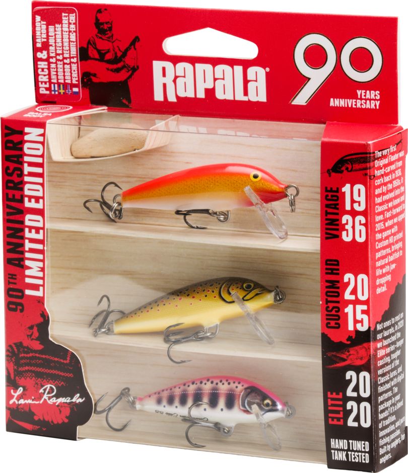 RAPALA 90 YEARS LURE KIT COUNTDOWN SMALL BRIGHT