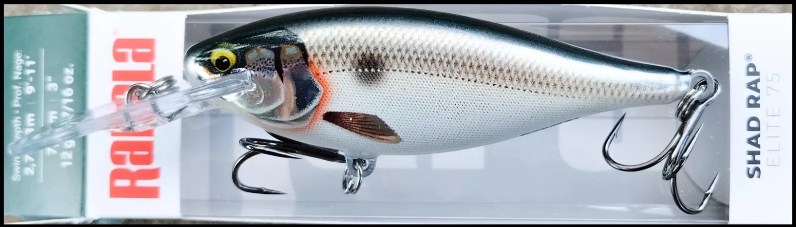 RAPALA SHAD RAP ELITE 7,5 CM 12 G GDSD