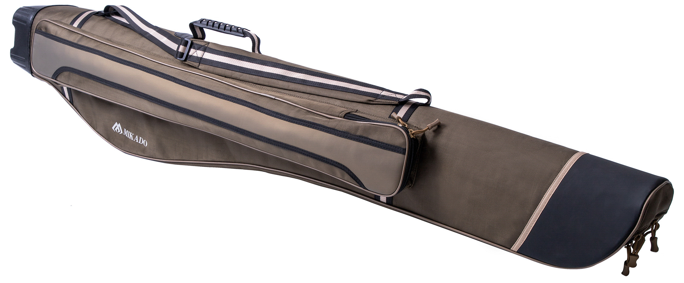 MIKADO ROD CASE 2 COMPARMENTS STIFFED 135 CM BROWN