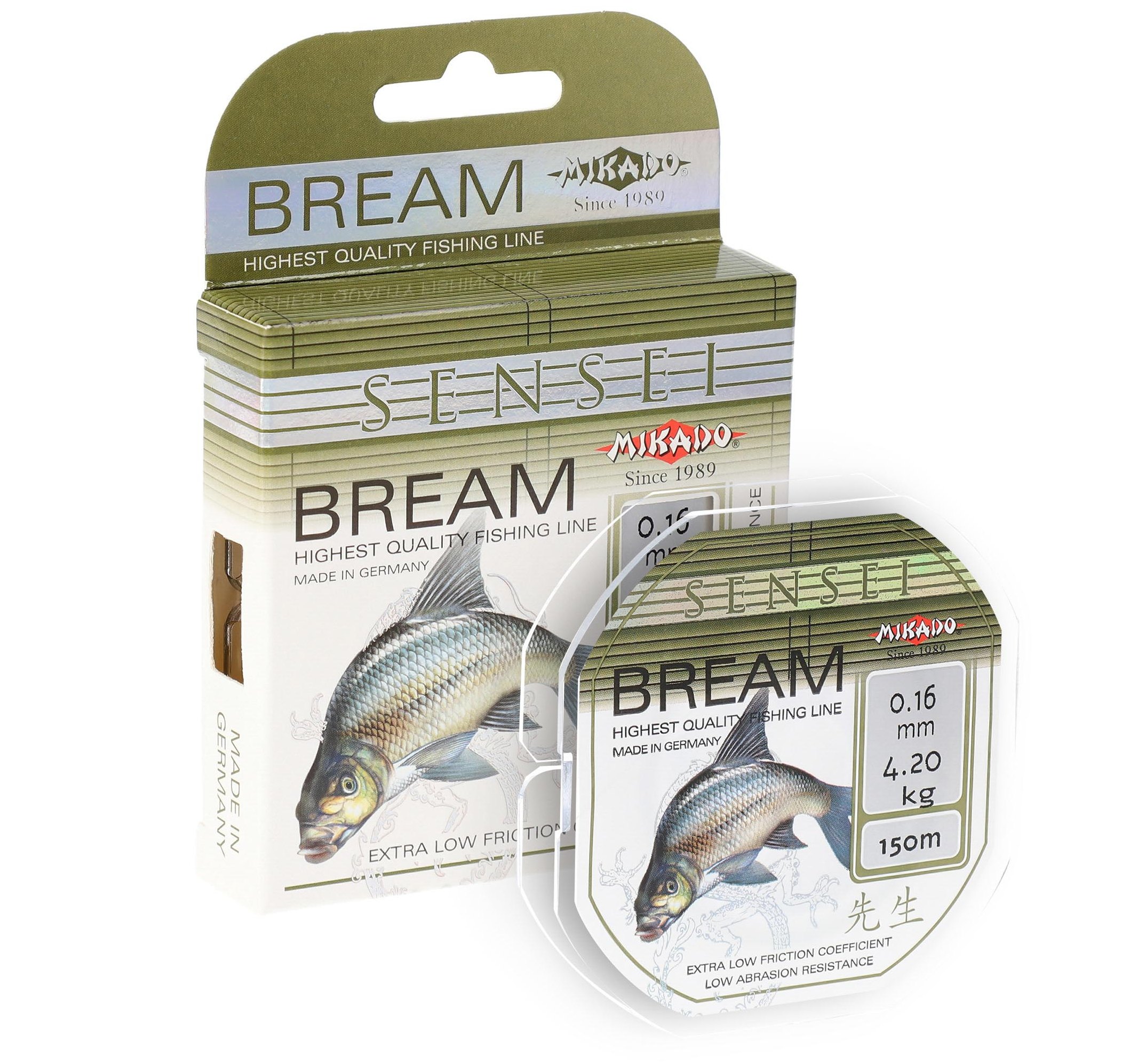 ЛЕСКА MIKADO SENSEI BREAM 150 M LIGHT GREEN