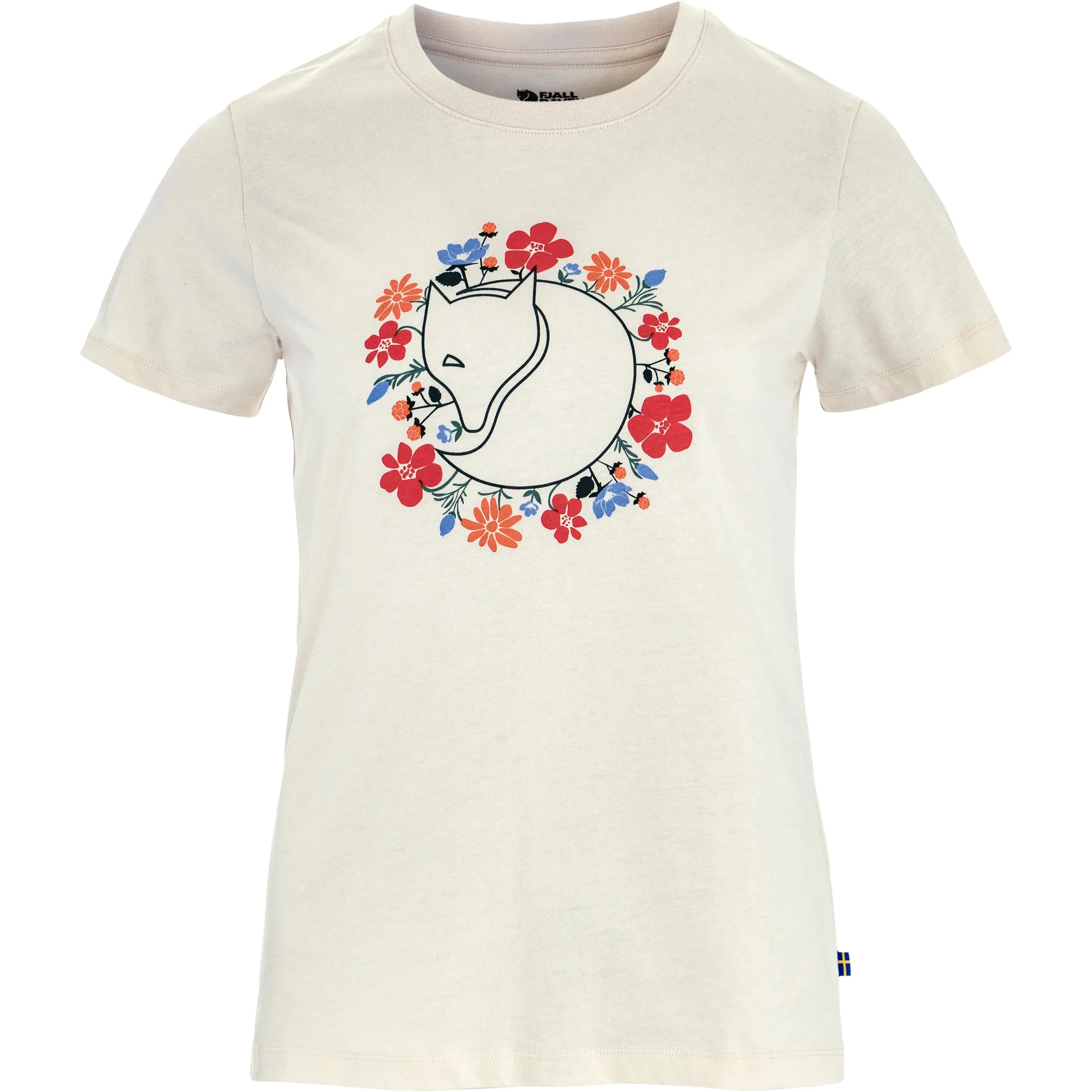 ФУТБОЛКА FJÄLLRÄVEN FJÄLLBLOMSTER FOX W CHALK WHITE