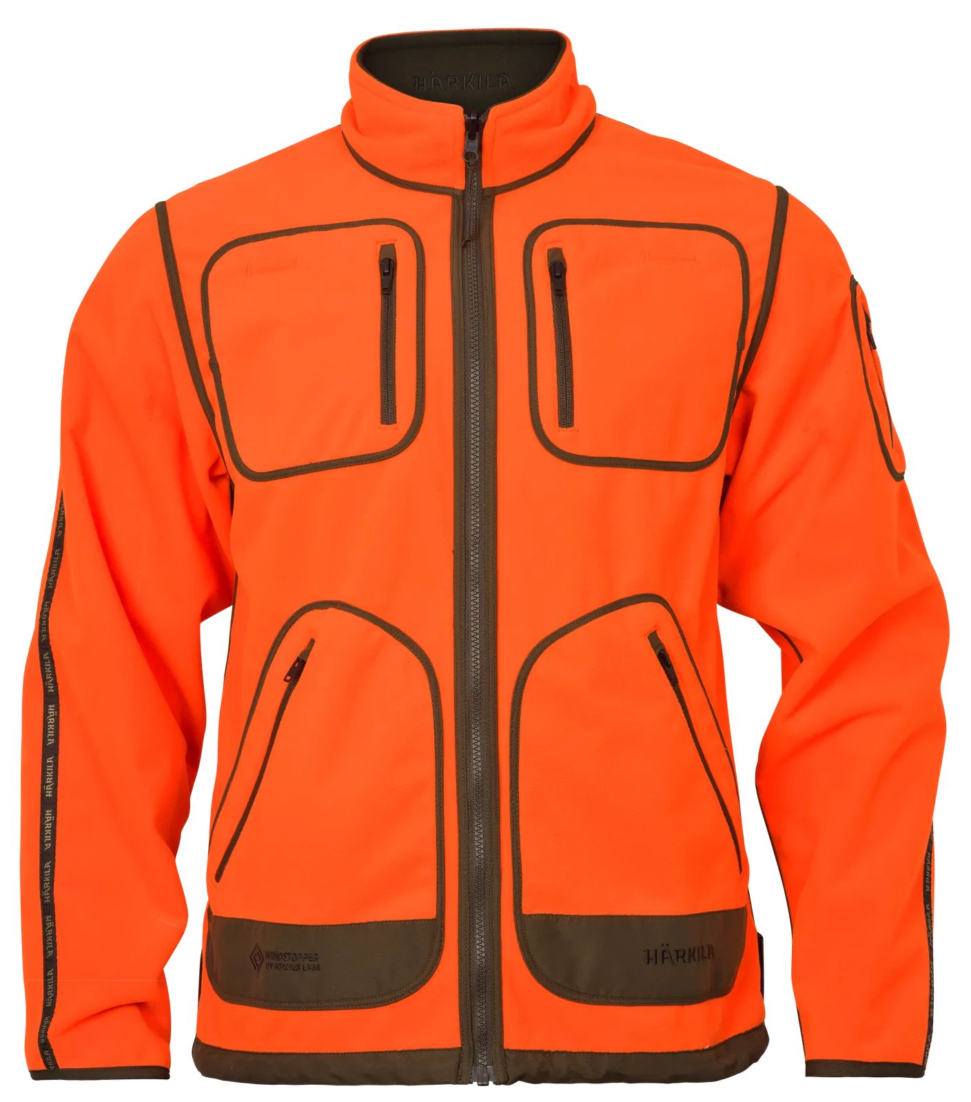 HÄRKILA KAMKO FLEECE JACKET HUNTING ORANGE BLAZE/GREEN