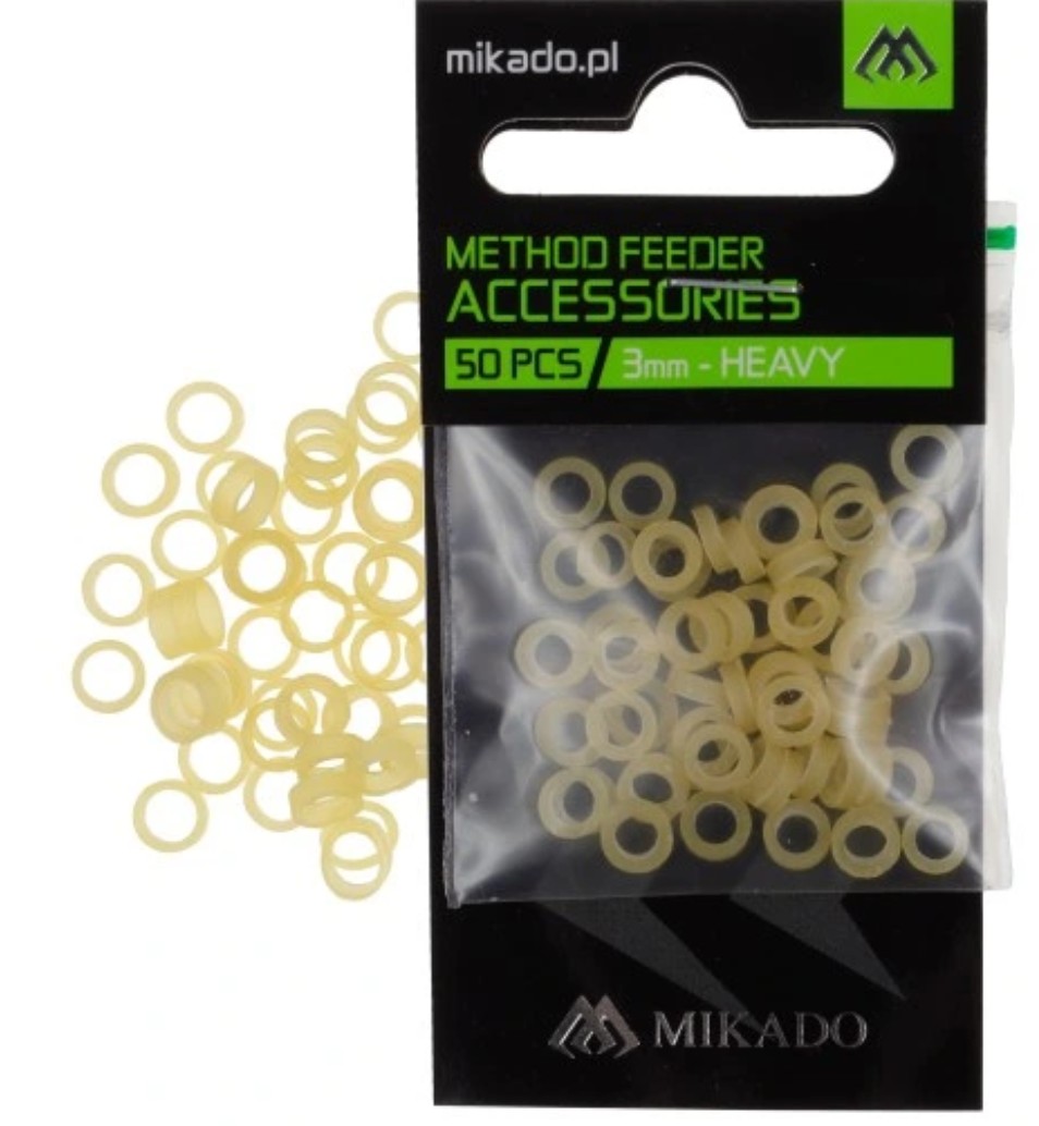 РЕЗИНОВЫЙ СТОПОР MIKADO METHOD FEEDER HEAVY BAIT BANDS TRANSPARENT