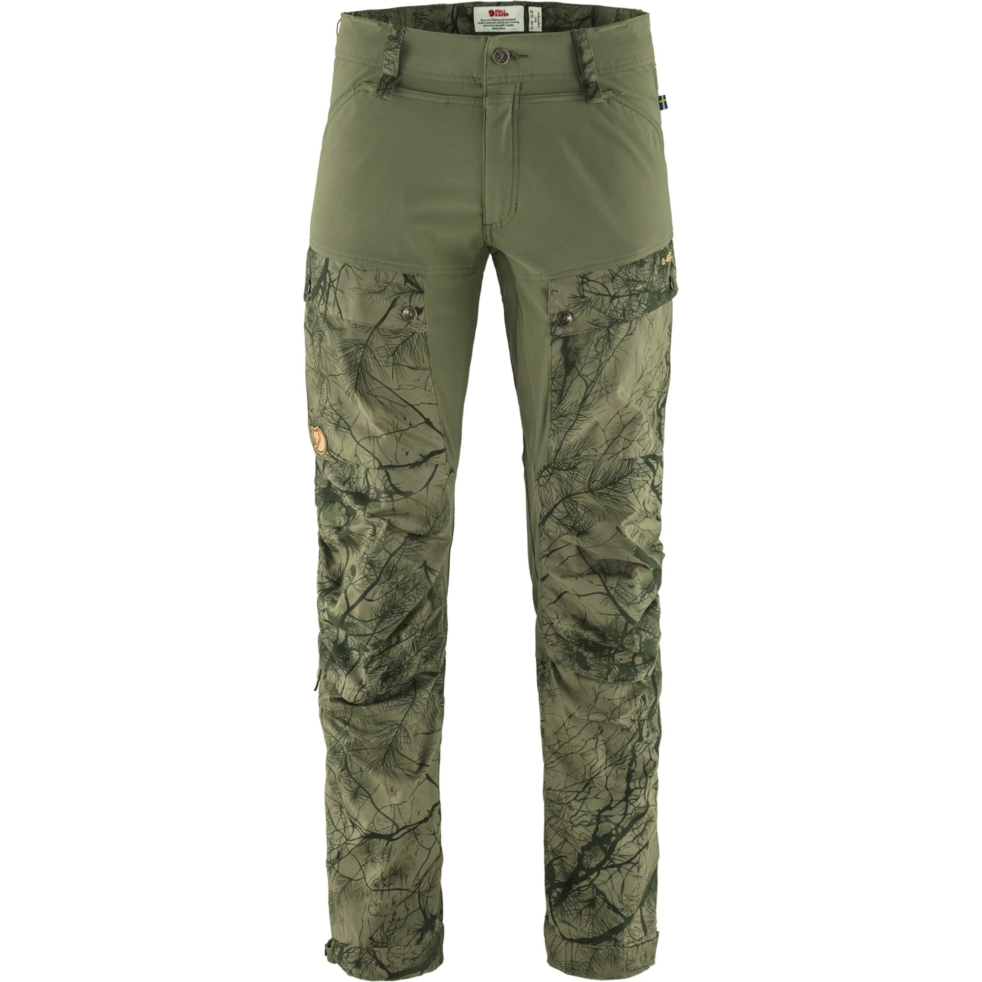 БРЮКИ FJÄLLRÄVEN KEB GREEN CAMO-LAUREL GREEN