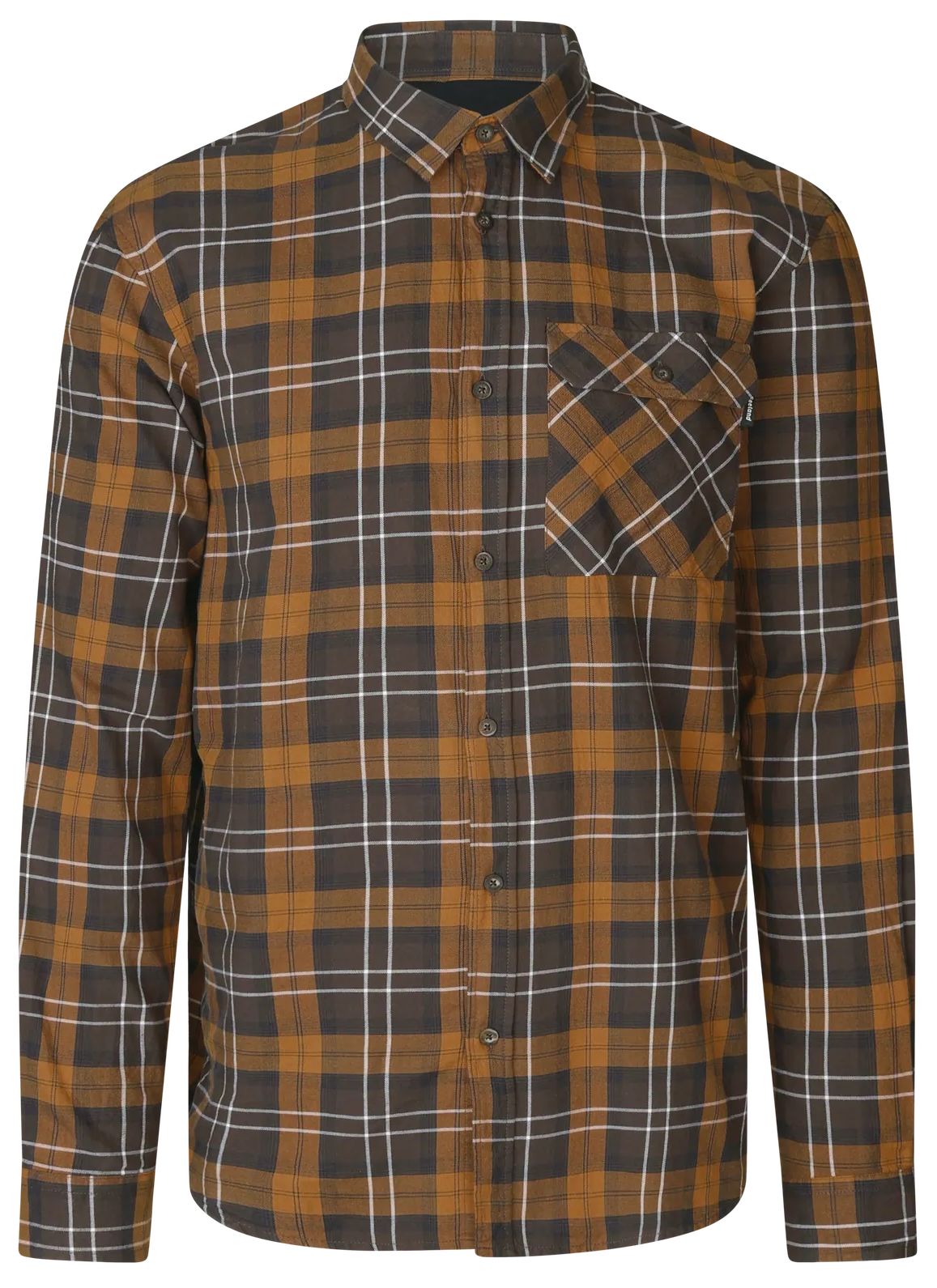 ФЛАНЕЛЕВАЯ РУБАШКА SEELAND GLEN DARK BROWN/CAMEL CHECK